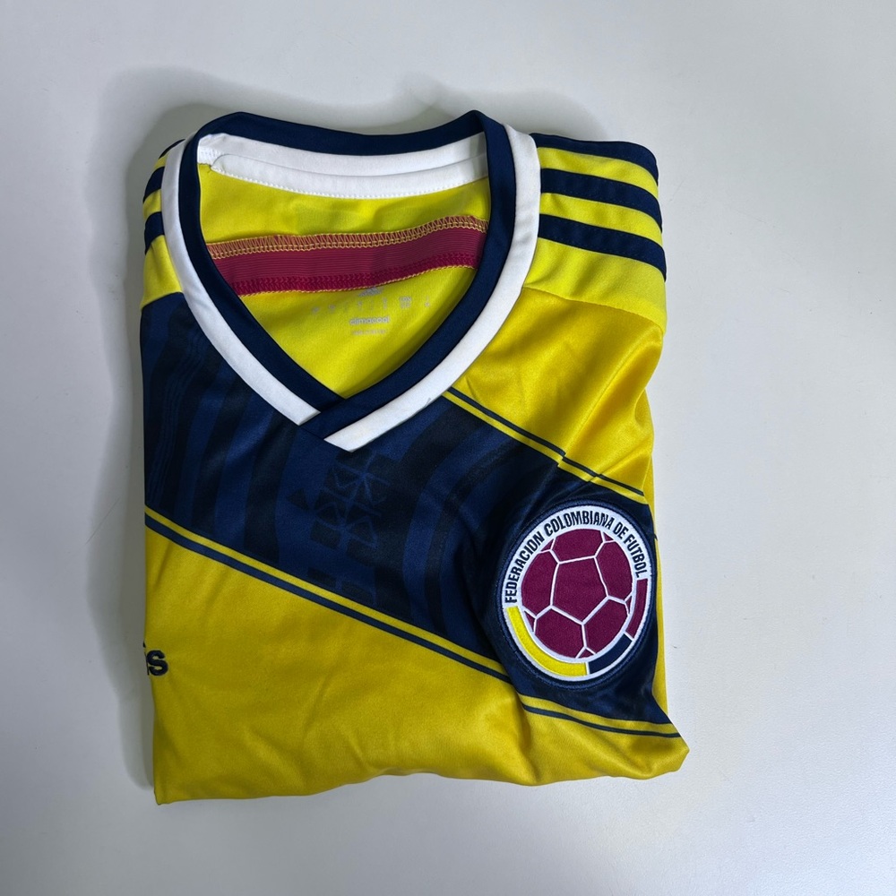 Adidas Yellow and Navy Soccer Jersey - Picture 10 of 10